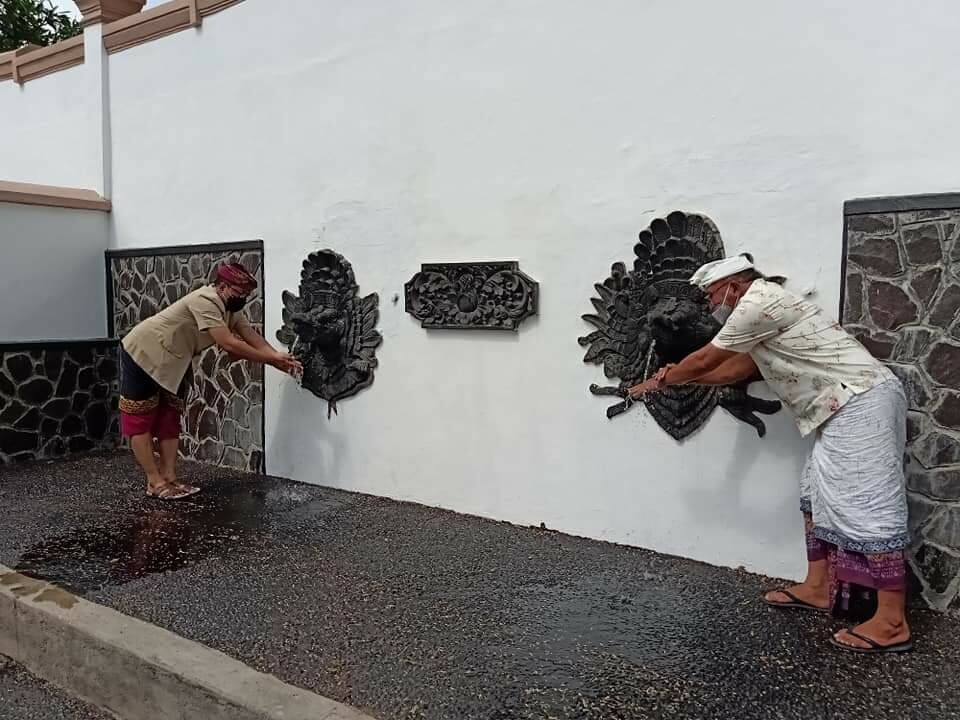 Pancuran kuno yang di Kelurahan Paket Agung, Buleleng kini dijadikan objek wisata sejarah. (Foto: Biro Humas Pemkab Buleleng)